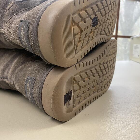 Koolaburra by UGG Boots Womens 7 Gray Suede Victoria Tall Bow 1015875 Sherpa - Picture 9 of 14